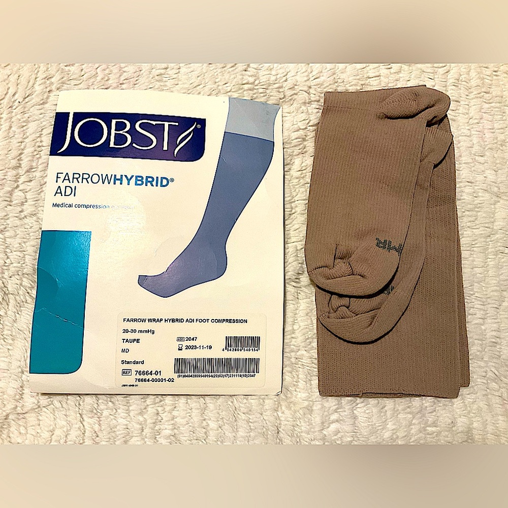 hybrid JOBST compression stockings/socks Farrow New in package Hosiery beige